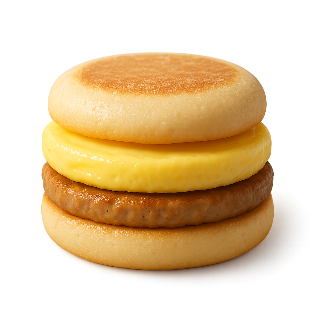Turkey Sausage Sandwich on English Muffin at Dunkin Donuts