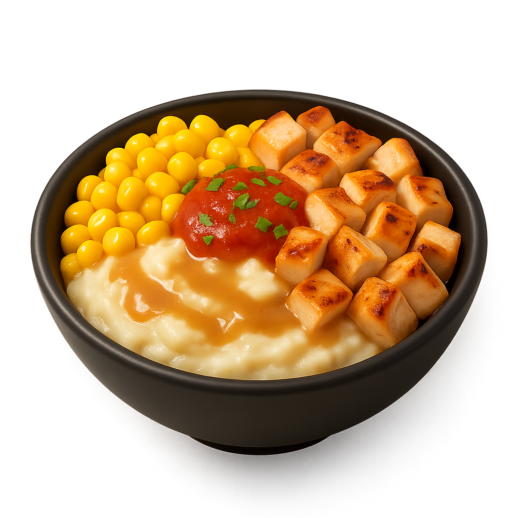 Loaded Chicken, Corn and Mash Bowl at El Pollo Loco