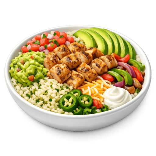 Keto Bowl - Chicken at Qdoba