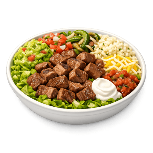 Keto Bowl - Steak at Qdoba