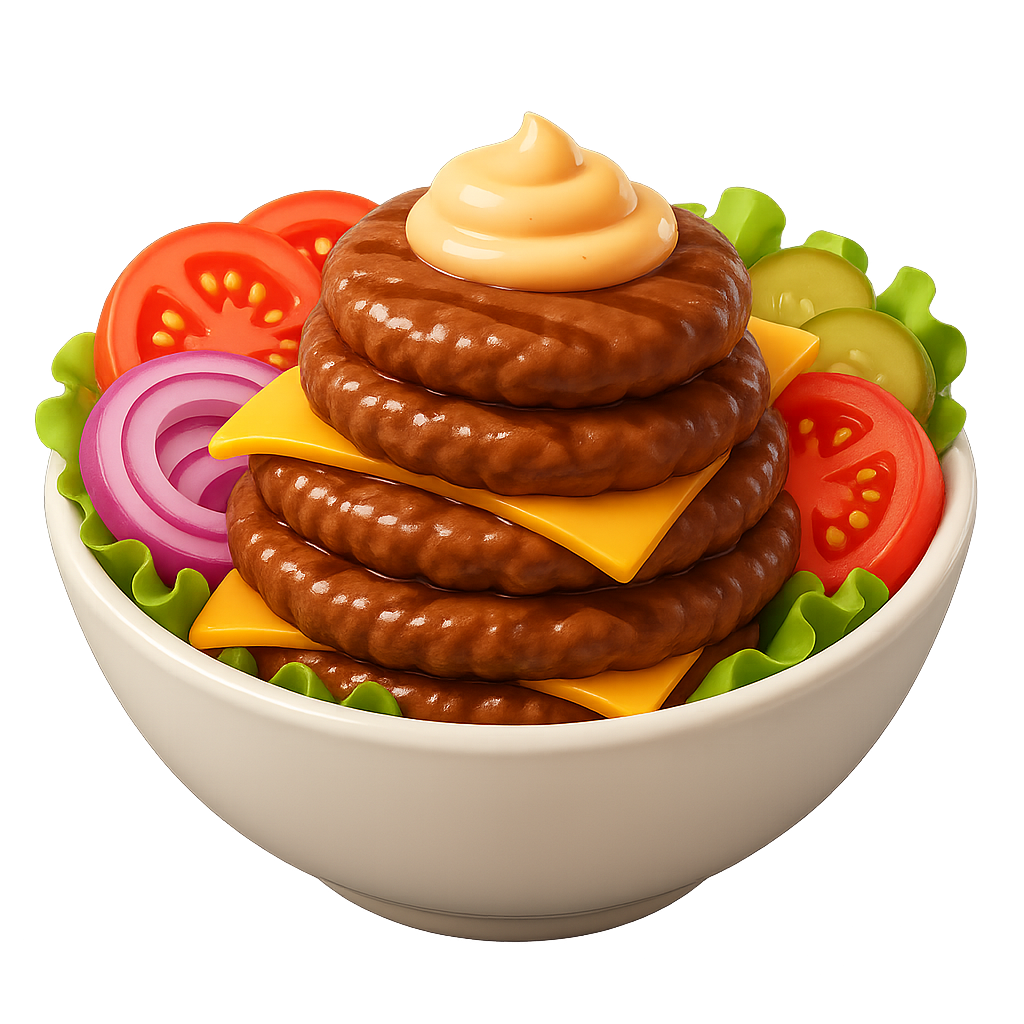 Burger Bowl (4 Patties) at McDonald's