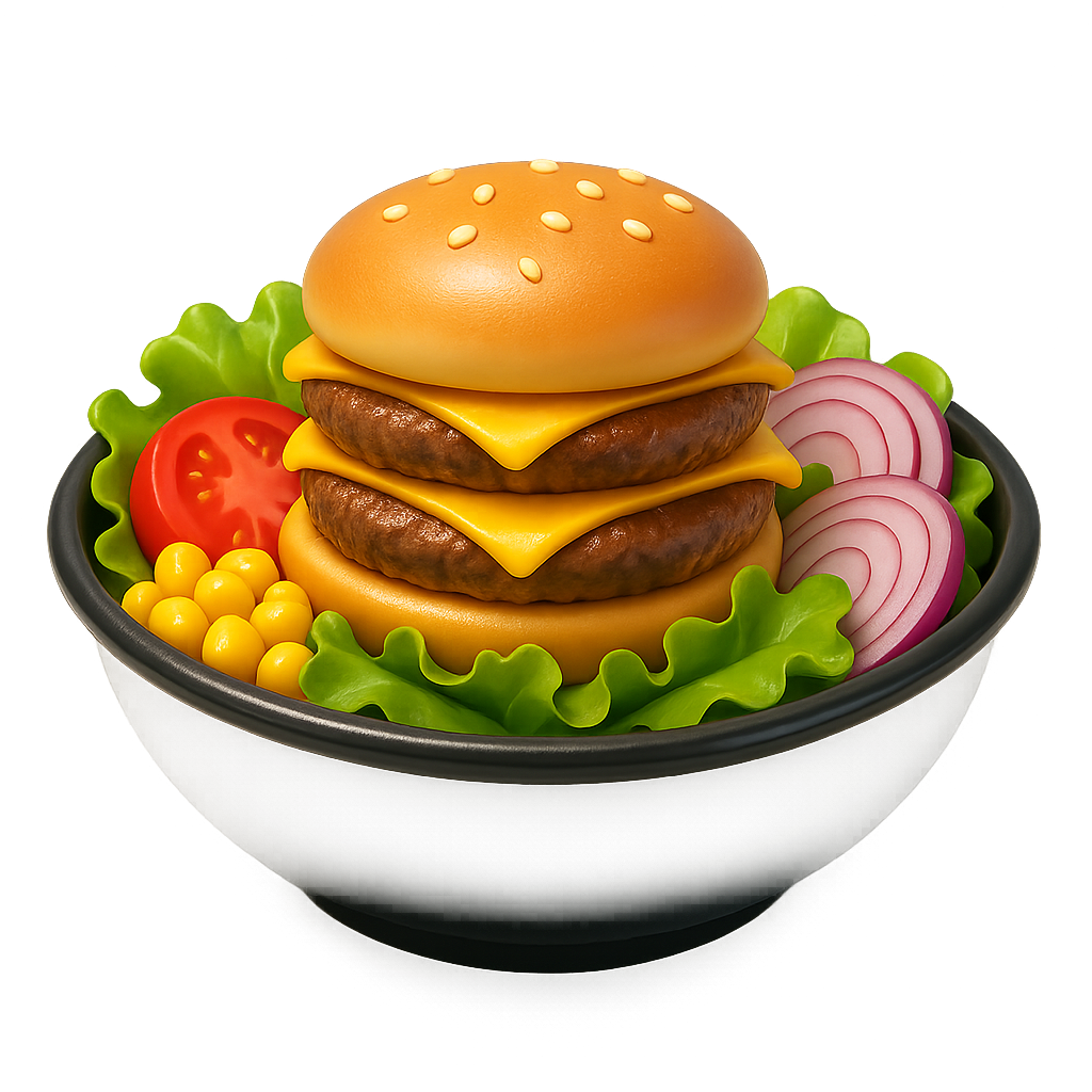 Double McDouble Salad Bowl at McDonald's