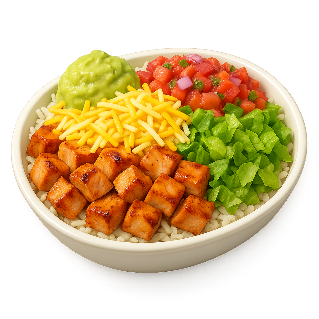 Double Chicken Cutting Bowl at Qdoba