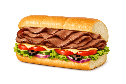 6" Roast Beef at Subway
